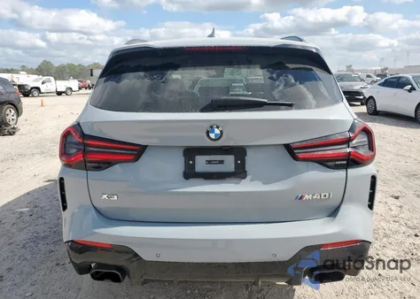 2024 BMW X3 M40I из США, поврежденный, VIN 5UX83DP04R9W80905